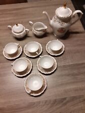 Service A Cafe The PORCELAINE BAVARIA WINTERLING. DECOR FRAGONARD. 15 Pièces 
