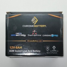 Chrome Battery 12V-8AH AGM Sealed Lead Acid Battery Multipurpose Battery 
