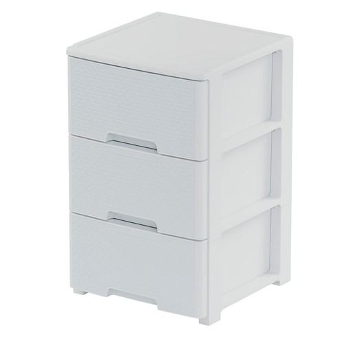 Commode blanche tiroirs - 3,