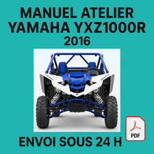 Manuel Atelier Yamaha YXZ 1000