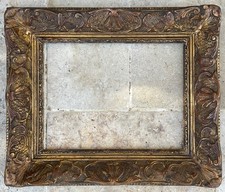 CADRE XIXè SCULPTÉ BOIS STUC