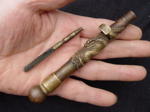 Rare ancienne bronze - bronze, poche