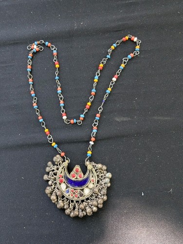Bijou collier ethnique ancien - bijou,