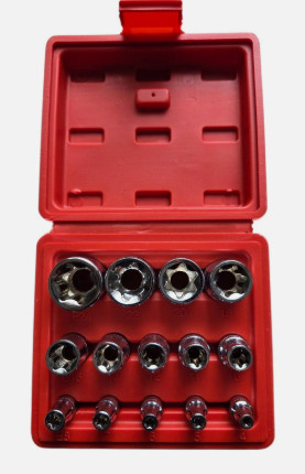 Coffret douilles torx - douilles,