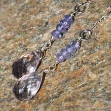 boucles d'oreilles tanzanite