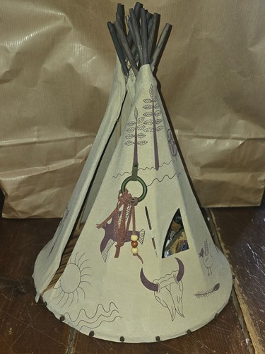 Teepee indien avec figurine - teepee,