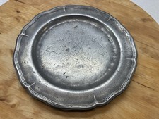 Ancienne assiette en étain