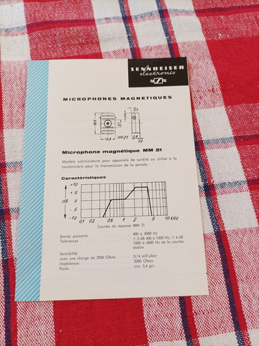 Ancienne brochure sennheiser - ancienne,