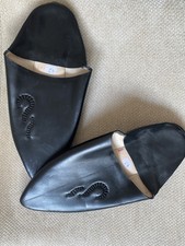 Babouches homme en cuir véritable – Artisanat marocain – Pièce d’exception