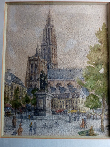Tableau peinture notre dame - tableau,