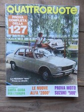 QUATTRORUOTE 186  Juin 1971 Fiat 127, Peugeot 504  Alfa 2000 état neuf 