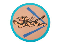 American Volunteer Group Leather Patch -1st for 125mm Aviator Jacket?4a.