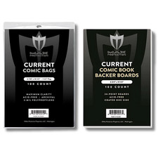(1000ct) Max Protection Current Comic Book Bags and Boards - Ultra Clear Bags &