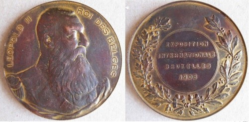 Médaille cuivre exposition - médaille, en