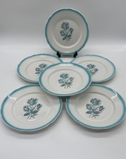 ASSIETTE PLATE FLEURS BLEUES