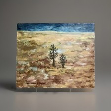 Tableau ancien huile  paysage