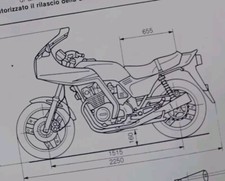 1982 Honda CB 900 F2 C BOL D'OR SC09 Motorcycle Original CARD ASI FMI Approval 