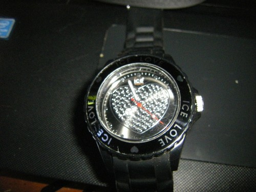 Montre ice love noire bracelet - ice,