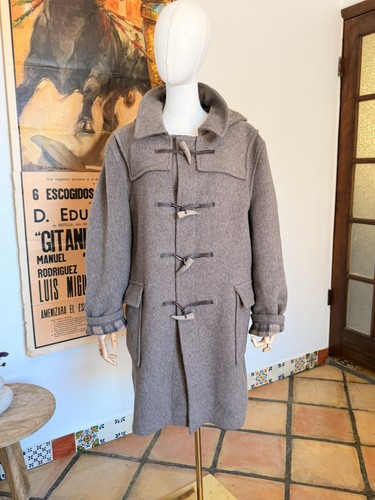 Vintage greek duffle coat - coat, bone