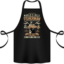 Le Meilleur Pêcheur Du Monde Tablier En Coton Pour La Fête Des Pères 100% Bio