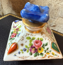 FLACON PARFUM - PORCELAINE DE PARIS - VERS 1900