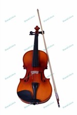 4/4 Taille Réelle Violon, Pin Bois Épinette Haut Combo (Coque, Nœud , Rosin)