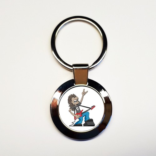 Porte clés rond musique - porte-clés,