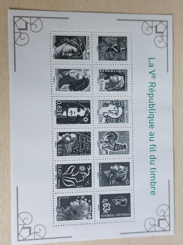 Feuillet timbres - feuillet,