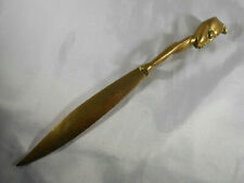 32,5 Cm GRAND & BEAU COUPE PAPIER DECOR AFRICAIN " EN BRONZE ?