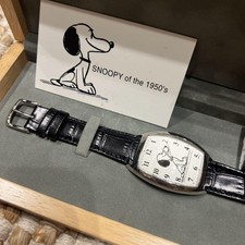 Snoopy Retro Watch Genuine Leather with Warranty Card