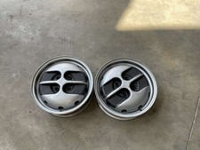 PAIR OF IRON RIM RIMS 4x98 4.50Bx13 NEW ORIGINAL FIAT RHYTHM CL ...