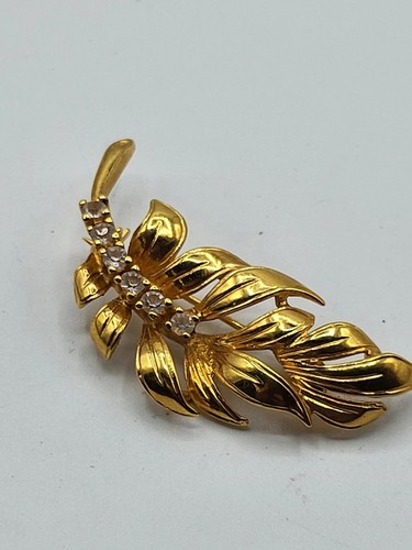 Broche branche dorée - branche,