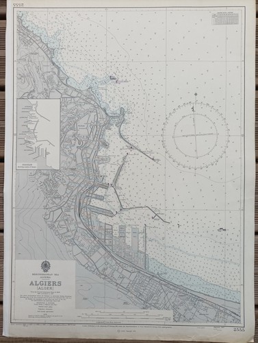 Carte marine port algiers - carte,