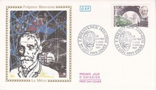 Enveloppe 1er jour Métro Fulgence Bienvenüe et le Métro 1987 CEF