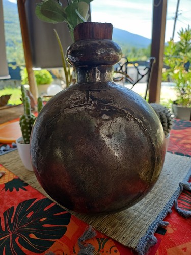 Gourde metal ancienne - gourde,