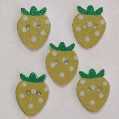 Bouton bois fraise 15mm 2 - 15mm,