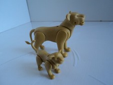 PLAYMOBIL vintage safari zoo cirque lionne et lionceau set 3515 de 1980