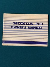 Honda P50 Owner’s Manual ‘67 