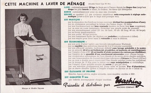 Prospectus washing machine - washing,