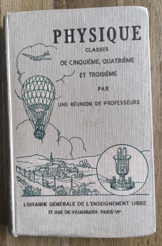 Livre scolaire ancien physique - livre,