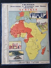 Old Electro Tutor Board Series A No. 4 Vichniac French Colonies Africa