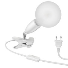 Lampe à pince E27 LIK blanc