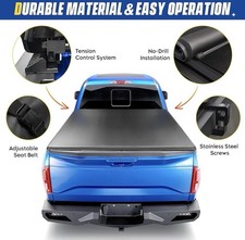 5 FT (61") Bed Soft Roll Up Tonneau Cover for 2019-2023 Ford Ranger Truck Cargo