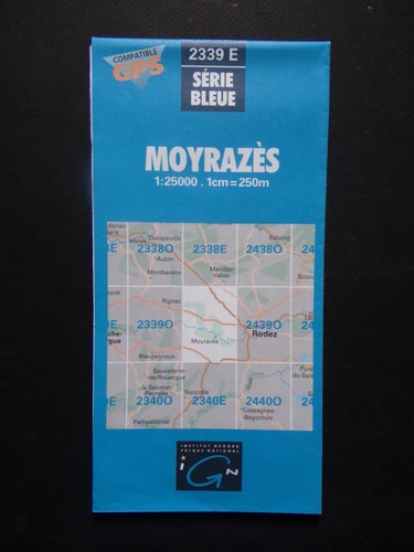 Carte ign série bleue 2339 - §,