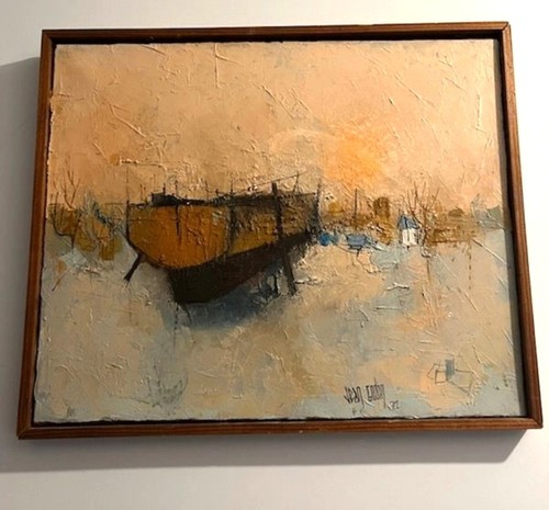 Huile sur toile - signée, jean