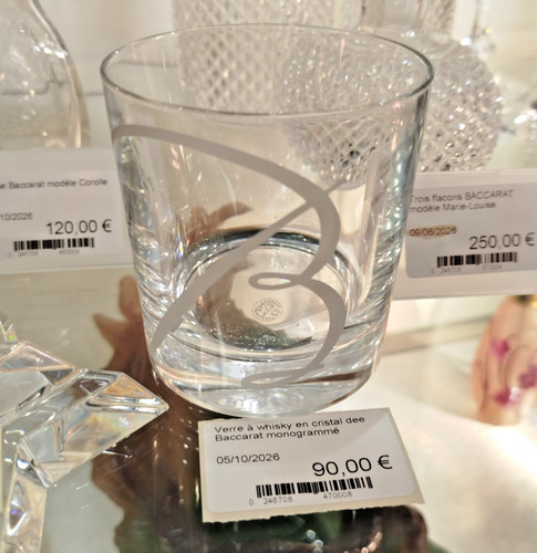 Verre whisky cristal de - verre, en