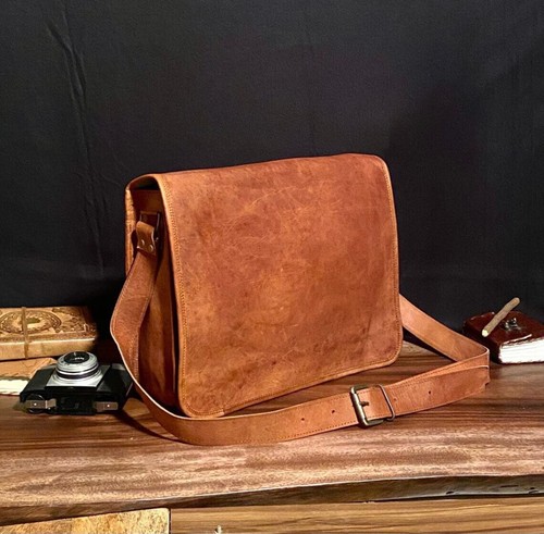 Sac besace vintage rétro cuir - sac,