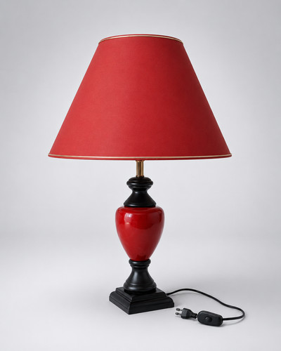 Lampe poser bois peint - poser,