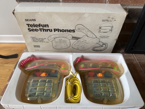 Vtg telephone sears - sears, set