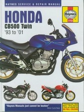 MANUEL ATELIER REVUE RÉPARATION PDF HONDA CB500 S 93-01 Anglais 